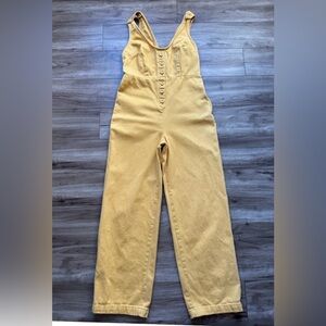 Urban Outfitters Leighton Yellow Jumpsuit Women’s Size SP cotton Pants Romper